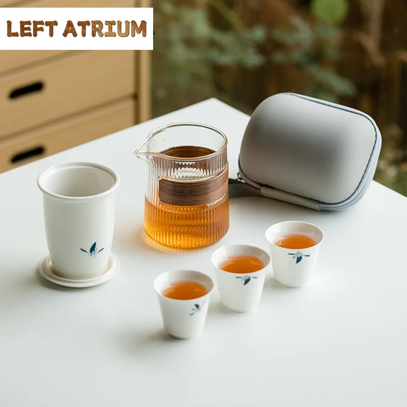 Pure Hand-painted Butterfly Orchids Travel Tea Set Portable Teapot and Tea Cup Set 1 Pot 3cups Creative Camping Teaware Services
Pure Hand-painted Butterfly Orchids Travel Tea Set Portable Teapot and Tea Cup Set 1 Pot 3cups Creative Camping Teaware Services