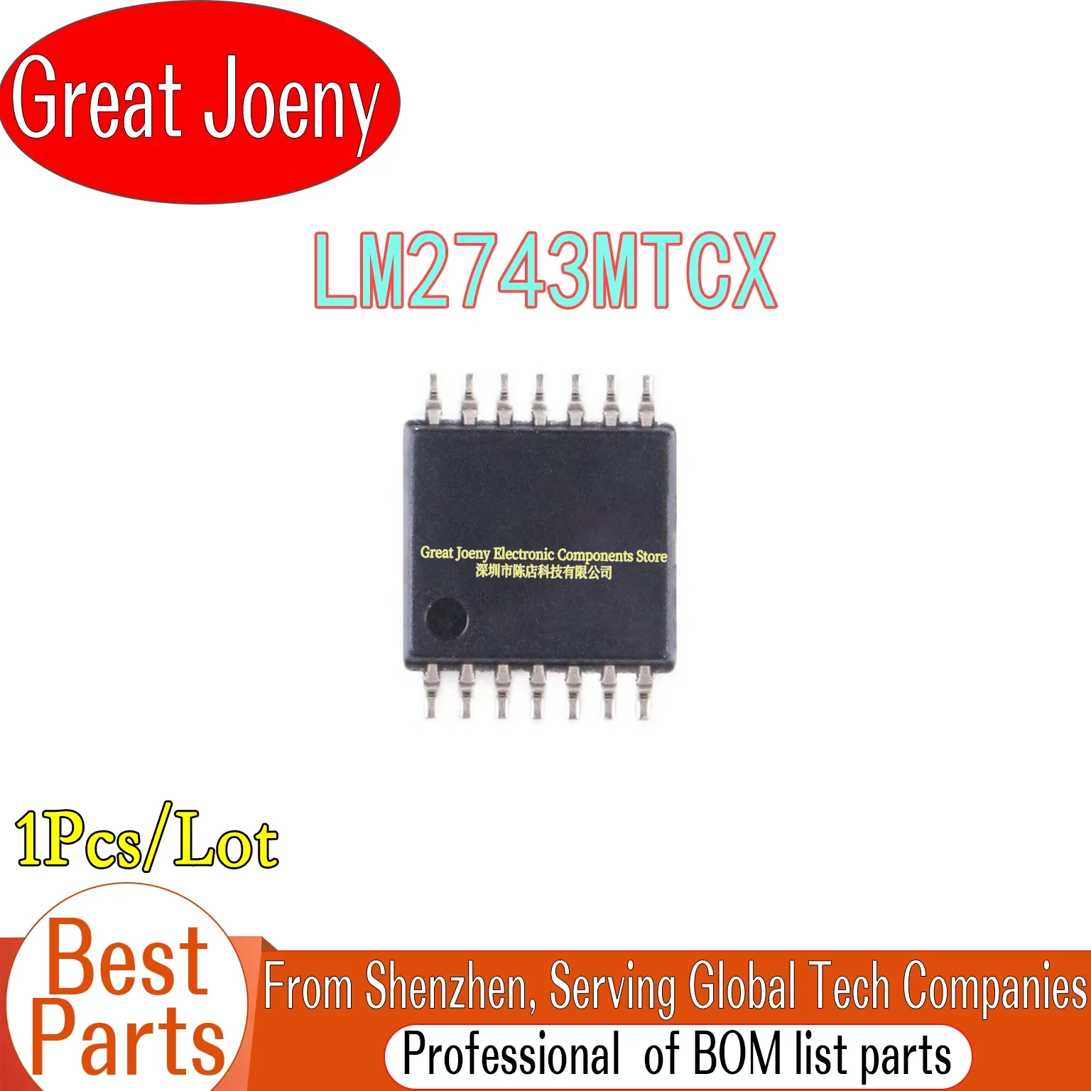 100% New Original LM2743MTCX LM2743MTC IC Chipset TSSOP-14 Bulk Best Price
100% New Original LM2743MTCX LM2743MTC IC Chipset TSSOP-14 Bulk Best Price