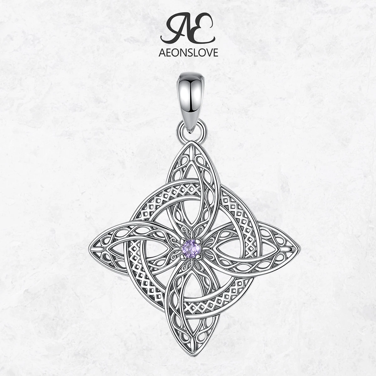 AEONSLOVE Magic Witch Knot Zirconia Pendant Copper Irish Celtic Knot Lucky Amulet Necklace Wicca Pagan Jewelry Gift for Women
AEONSLOVE Magic Witch Knot Zirconia Pendant Copper Irish Celtic Knot Lucky Amulet Necklace Wicca Pagan Jewelry Gift for Women