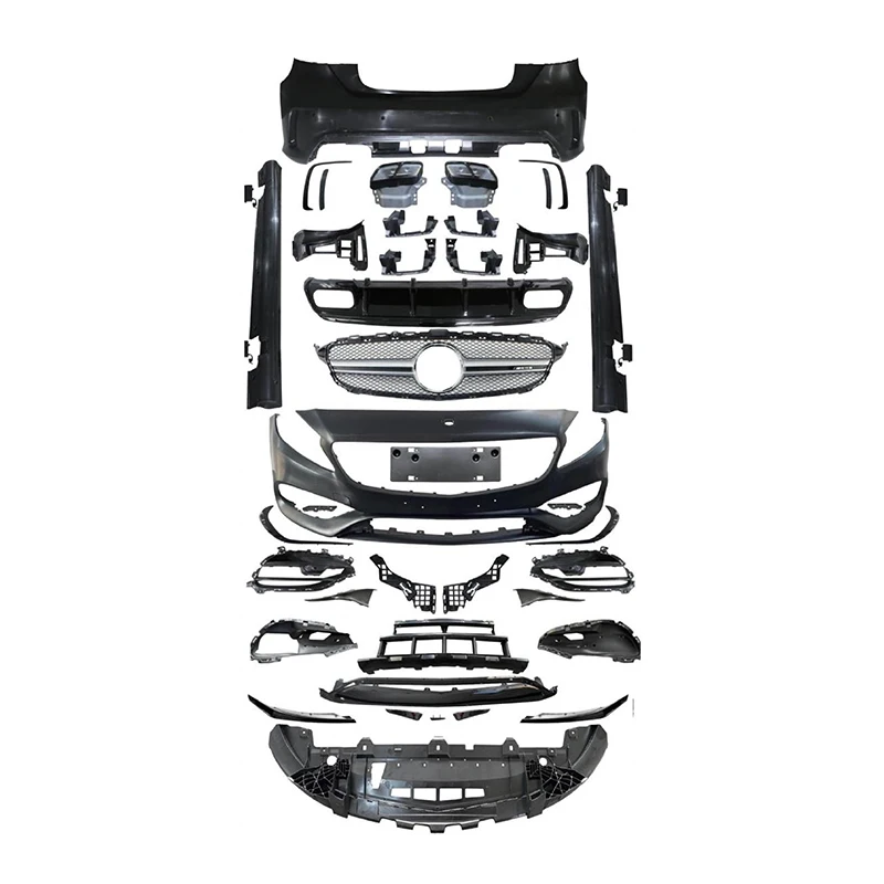 High Quality W176 Car Modification Front and Rear Bumper Grille Upgrade Body Kit for Mercedes-Benz A-Class W176 Late to A45 AMG
High Quality W176 Car Modification Front and Rear Bumper Grille Upgrade Body Kit for Mercedes-Benz A-Class W176 Late to A45 AMG