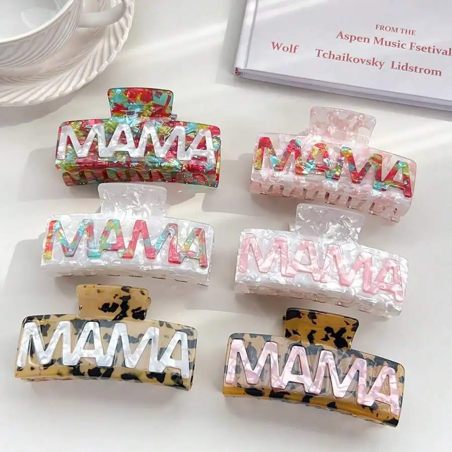 Mama Letter Hair Claw Clips For Women Fashion Acrylic Hair Accessories
Mama Letter Hair Claw Clips For Women Fashion Acrylic Hair Accessories