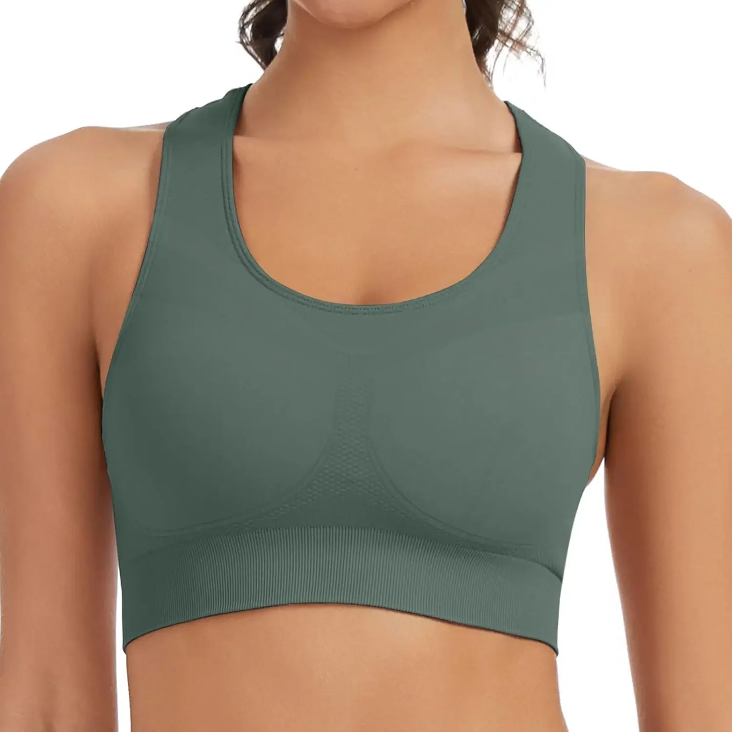 Racerback Sports Bras for Women Medium Support Unpadded SeamlYoga Workout Yoga Gym FitnBra
Racerback Sports Bras for Women Medium Support Unpadded SeamlYoga Workout Yoga Gym FitnBra