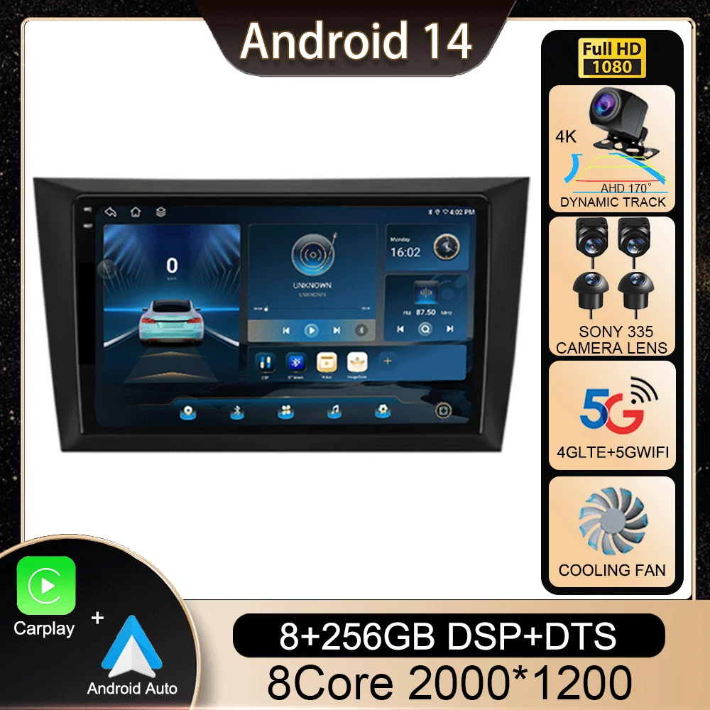 Android 14 для Volkswagen Golf 6 2006-2018 Автомобильный радиоприемник Мультимедийный стерео видеоплеер Беспроводной авто Carplay Навигация GPS 4G BT
Android 14 для Volkswagen Golf 6 2006-2018 Автомобильный радиоприемник Мультимедийный стерео видеоплеер Беспроводной авто Carplay Навигация GPS 4G BT