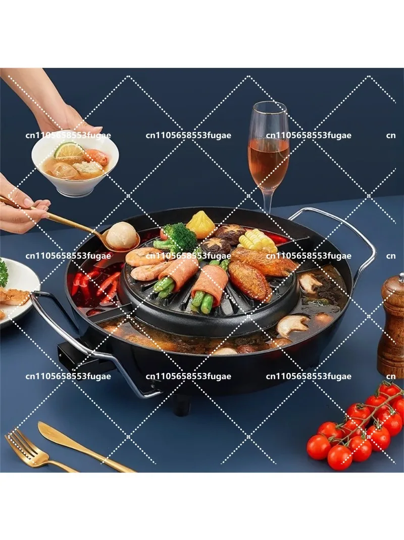 Indoor Electric Hot Pot with Grill Dual-sided Electric Grill Pan - Multi-functional Hot Pot & BBQ Combo
Indoor Electric Hot Pot with Grill Dual-sided Electric Grill Pan - Multi-functional Hot Pot & BBQ Combo
