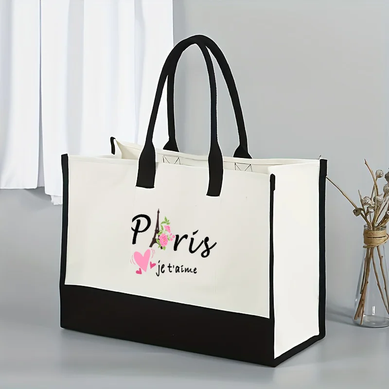 Large Capacity Women Tote Bag with Floral Heart Print Fixed Shoulder Straps for Shopping Travel Beach Multi Functional Tote Bags
Large Capacity Women Tote Bag with Floral Heart Print Fixed Shoulder Straps for Shopping Travel Beach Multi Functional Tote Bags