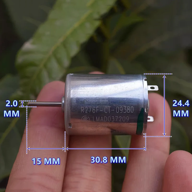 R276F-CT-09380 RF-370CB 6-Pole Rotor Mini 370 Motor DC 12V 13.5V 18V 3700RPM Low Speed Silent Micro 24mm Electric Motor
R276F-CT-09380 RF-370CB 6-Pole Rotor Mini 370 Motor DC 12V 13.5V 18V 3700RPM Low Speed Silent Micro 24mm Electric Motor