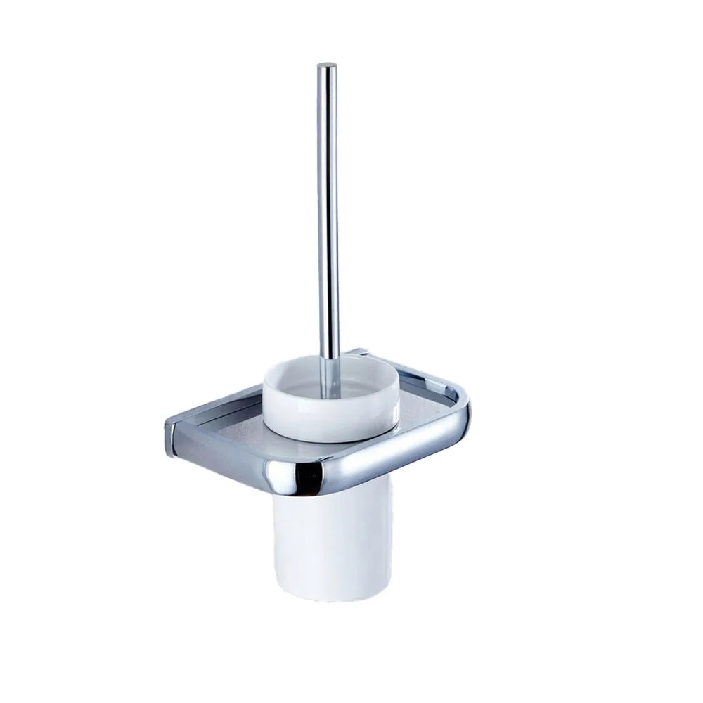 Wall Mounted Polished Chrome Brass Bathroom Toilet Brush Holder Set Bathroom Accessory Single Ceramic Cup mba835
Wall Mounted Polished Chrome Brass Bathroom Toilet Brush Holder Set Bathroom Accessory Single Ceramic Cup mba835