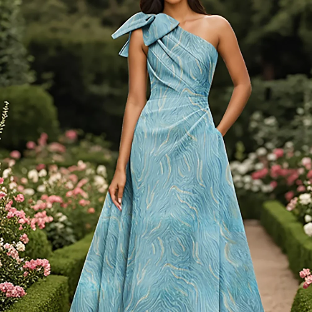 Chic One Shoulder Pleat Tiered Sleeveless A-Line Formal Evening Dresses Birthday Party Prom Gowns Customized
Chic One Shoulder Pleat Tiered Sleeveless A-Line Formal Evening Dresses Birthday Party Prom Gowns Customized