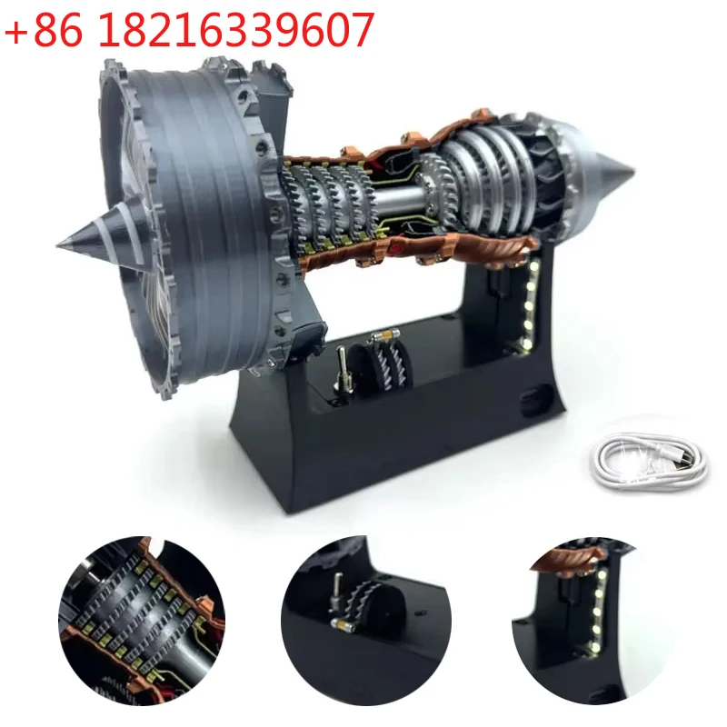 TAO Simulation Turbofan Engine Model 25CM 3D Printing Aviation Model LED with Switch Finished Toy Gift
TAO Simulation Turbofan Engine Model 25CM 3D Printing Aviation Model LED with Switch Finished Toy Gift