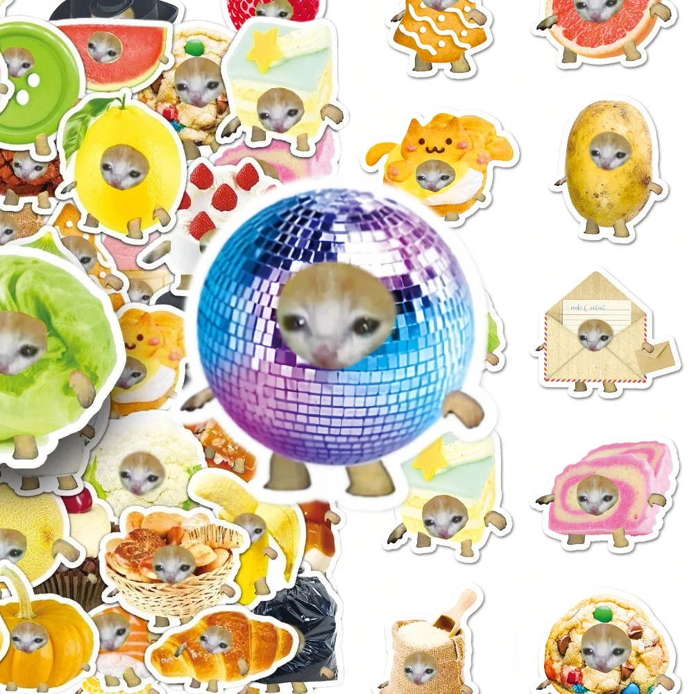 50PCS Cartoon Cute Funny Food Cat Meme Graffiti Sticker Creative DIY Water Cup Stationery Box Scrapbook Luggage Desk Guitar
50PCS Cartoon Cute Funny Food Cat Meme Graffiti Sticker Creative DIY Water Cup Stationery Box Scrapbook Luggage Desk Guitar