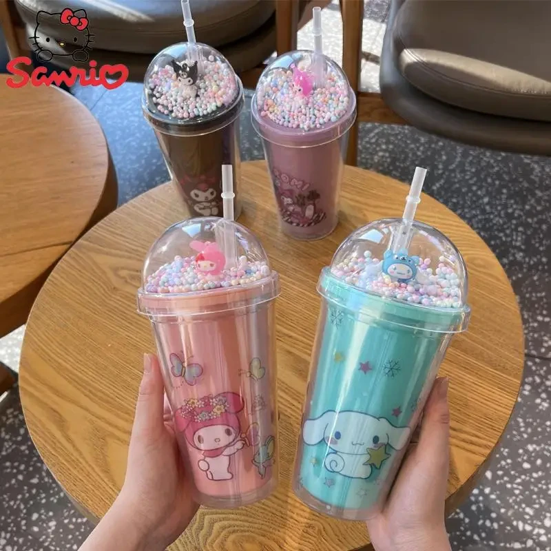 Anime Sanrio Water Bottle Cup Hello Kitty Melody Kuromi Cinnamoroll Double-layer Plastic Cup Portable Sports Mug Girl Gifts
Anime Sanrio Water Bottle Cup Hello Kitty Melody Kuromi Cinnamoroll Double-layer Plastic Cup Portable Sports Mug Girl Gifts