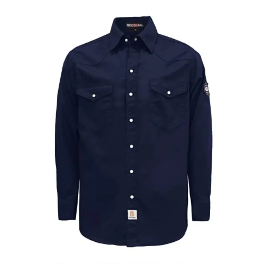 BOCOMAL FR Shirts 6.25oz Lightweight Welding Shirts Flame Resistant Men's Fire Retardant Shirt
BOCOMAL FR Shirts 6.25oz Lightweight Welding Shirts Flame Resistant Men's Fire Retardant Shirt