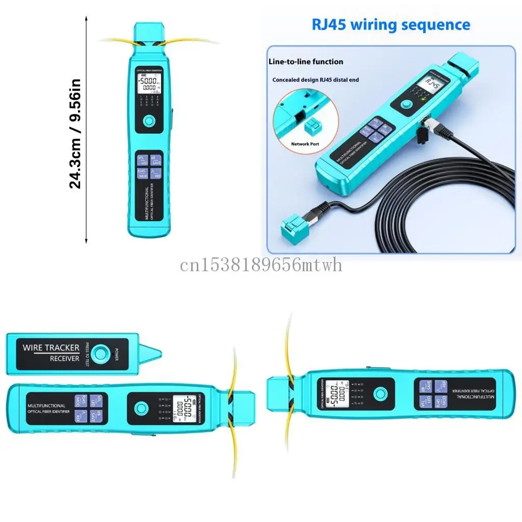 Гибкий 6 в 1 идентификатор тестера кабеля с красным светом и аккумуляторной батареей B03D
Гибкий 6 в 1 идентификатор тестера кабеля с красным светом и аккумуляторной батареей B03D
