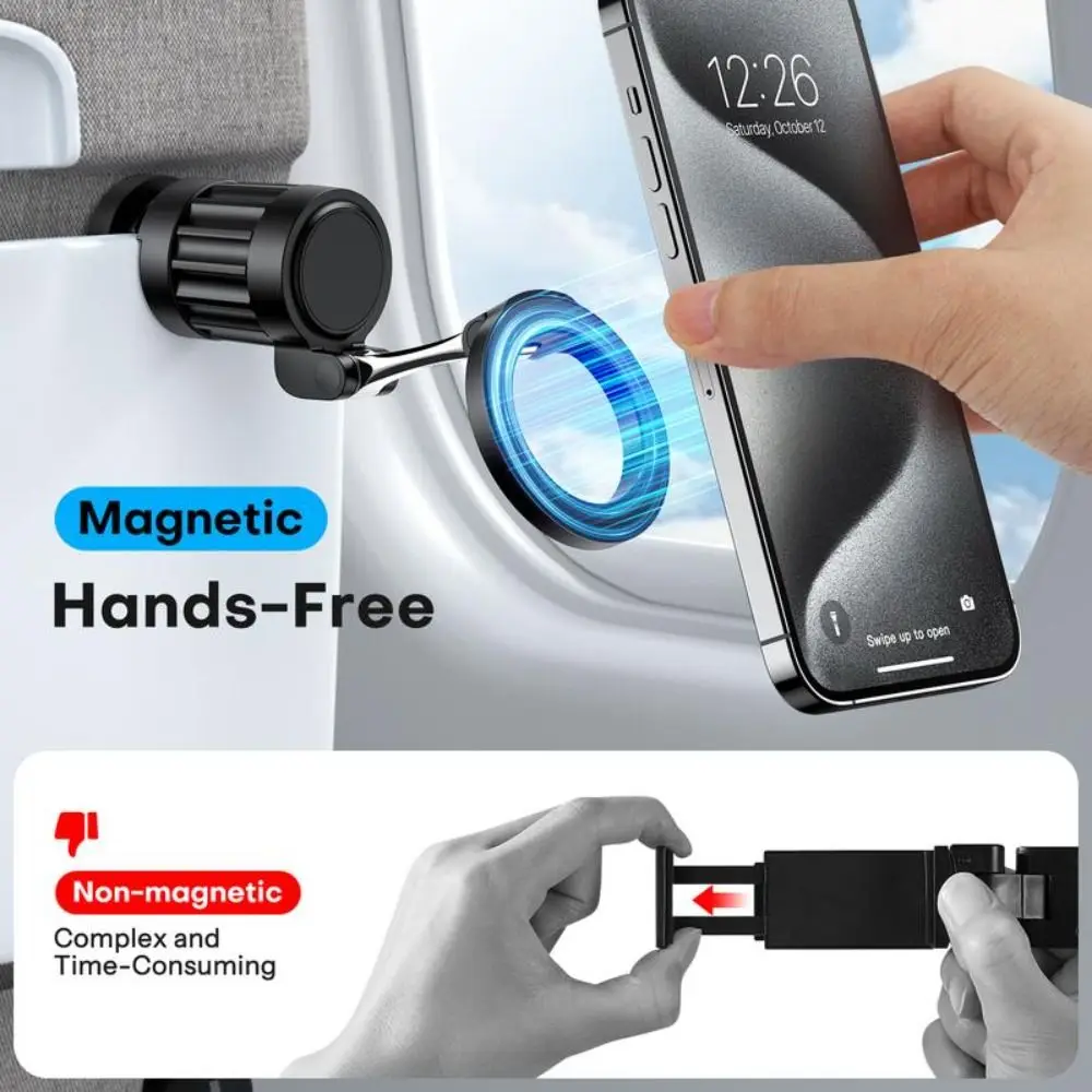 New Foldable Travel Phone Holder 360° Rotating Metal Magnetic Airplane Phone Stand Handsfree Portable Magsafe Stand
New Foldable Travel Phone Holder 360° Rotating Metal Magnetic Airplane Phone Stand Handsfree Portable Magsafe Stand