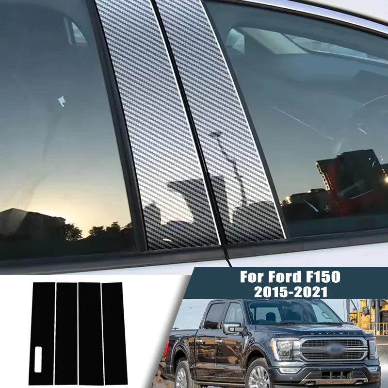 Glossy Black Carbon Fiber Window Door Deal B C Pillar Post Cover Sticker For Ford F150 2015-2021 2016 2017 2018 2019 2020
Glossy Black Carbon Fiber Window Door Deal B C Pillar Post Cover Sticker For Ford F150 2015-2021 2016 2017 2018 2019 2020