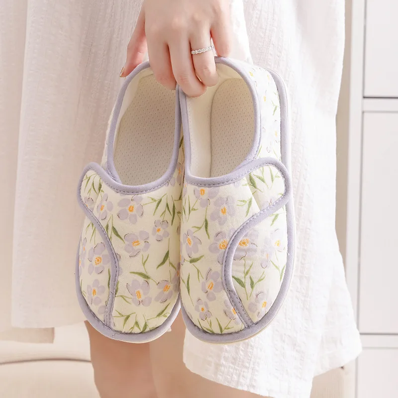 Послеродовая обувь с чехлом на каблук на осень и зиму, нескользящая мягкая подошва, дышащие домашние хлопковые тапочки для женщин
Послеродовая обувь с чехлом на каблук на осень и зиму, нескользящая мягкая подошва, дышащие домашние хлопковые тапочки для женщин