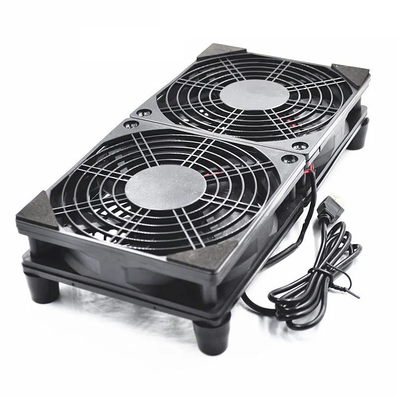 Router Cooling Fan DIY PC Cooler TV Box Wireless Silent Quiet DC 5V USB Power 120x240mm Dual Fan 12CM W/Screws Protective Net
Router Cooling Fan DIY PC Cooler TV Box Wireless Silent Quiet DC 5V USB Power 120x240mm Dual Fan 12CM W/Screws Protective Net