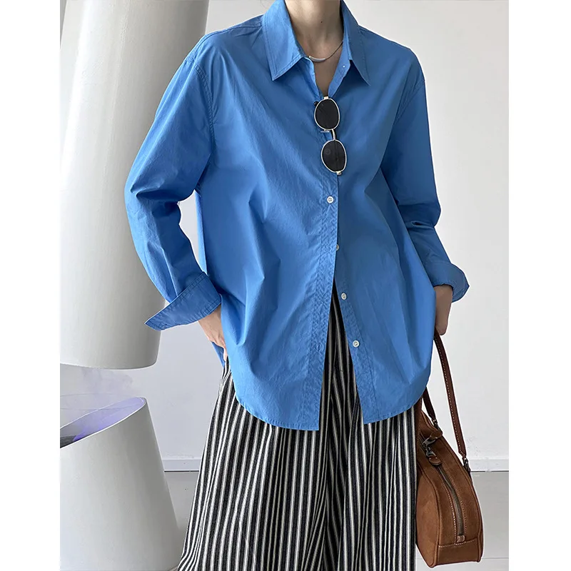 Женская свободная повседневная рубашка с длинным рукавом и отложным воротником в стиле «ленивый шик» на осень 2026 года
Женская свободная повседневная рубашка с длинным рукавом и отложным воротником в стиле «ленивый шик» на осень 2026 года