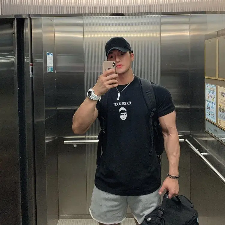 Fitness Short Sleeve Men Summer New Sports Trend Brand Basketball Muscle Brothers Running Training Clothes Casual T-shirt
Fitness Short Sleeve Men Summer New Sports Trend Brand Basketball Muscle Brothers Running Training Clothes Casual T-shirt