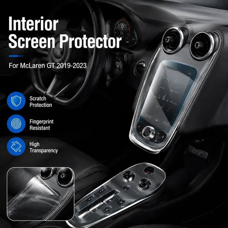 Interior Screen Protector For McLaren GT 2019-2023 TPU Clear Protective Film, Replacement Parts, Car Accessories
Interior Screen Protector For McLaren GT 2019-2023 TPU Clear Protective Film, Replacement Parts, Car Accessories