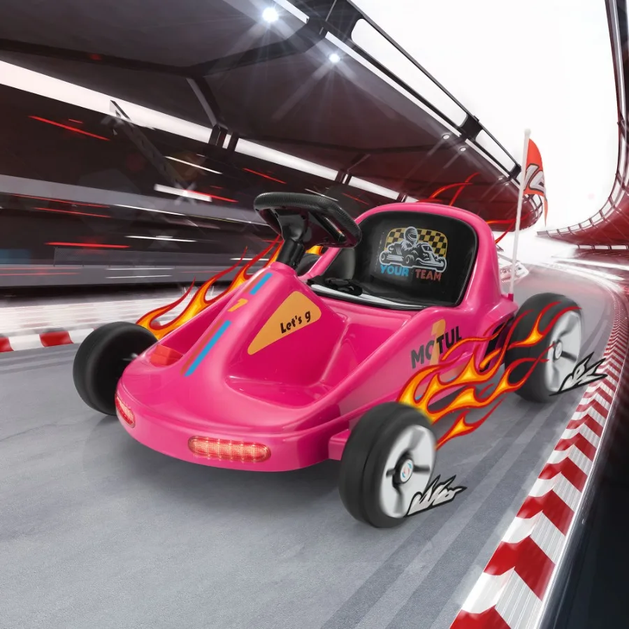 12V Ride On Go Kart Electric 4Wheeler Car with Remote Control Cushioned Seat LED Lights MP3 Music Bluetooth Pedal Control Batte
12V Ride On Go Kart Electric 4Wheeler Car with Remote Control Cushioned Seat LED Lights MP3 Music Bluetooth Pedal Control Batte