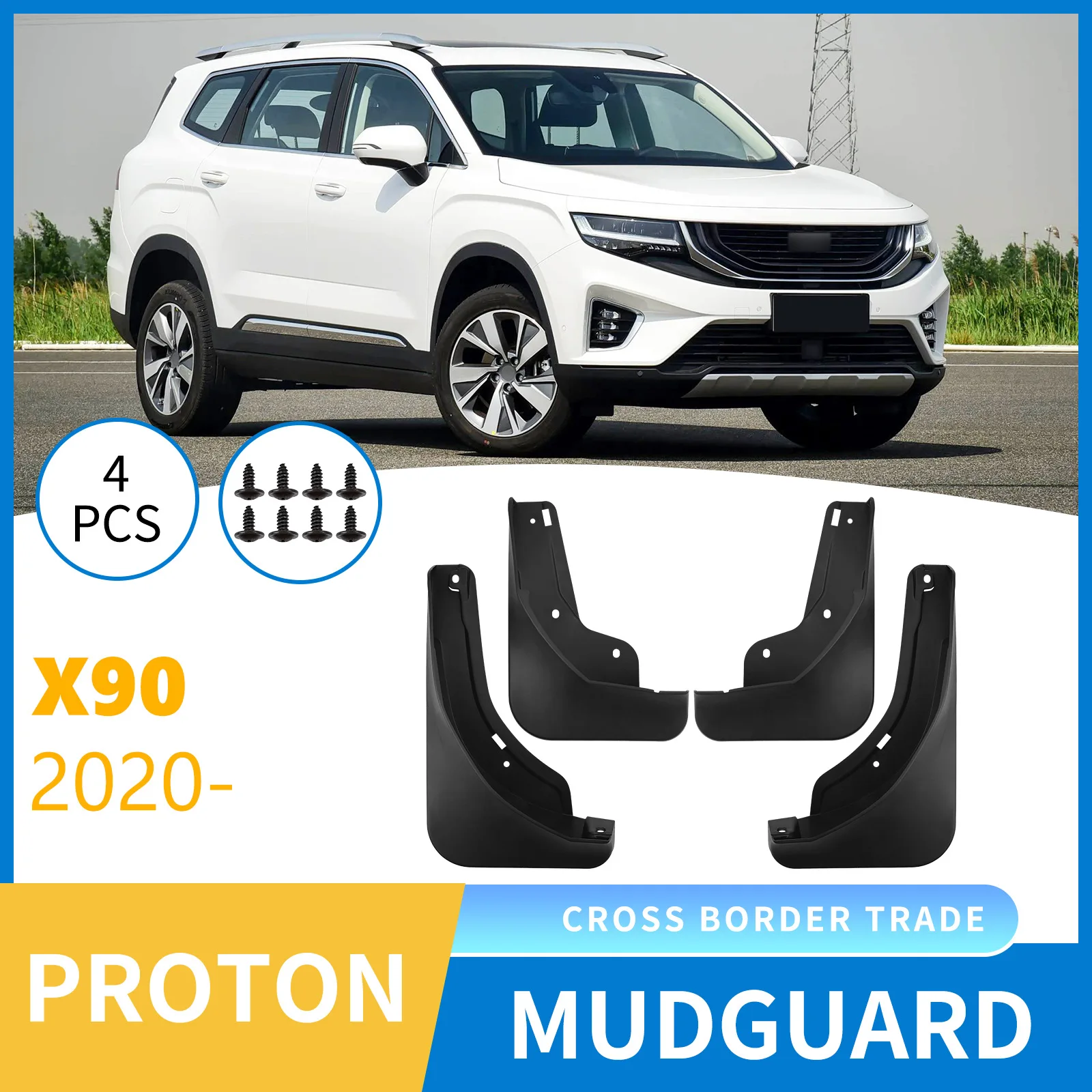 For Proton X90 2020-2025 Mudflaps Front Rear Flares Splash Guards Cover Car Accessorie
For Proton X90 2020-2025 Mudflaps Front Rear Flares Splash Guards Cover Car Accessorie