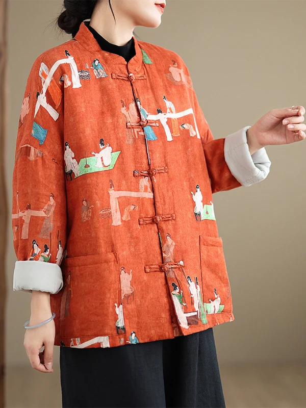 Новое китайское льняное хлопковое пальто с принтом в стиле ретро, женское зимнее трендовое теплое хлопковое пальто на пуговицах спереди, длинное све-стойка...
Новое китайское льняное хлопковое пальто с принтом в стиле ретро, женское зимнее трендовое теплое хлопковое пальто на пуговицах спереди, длинное све-стойка...