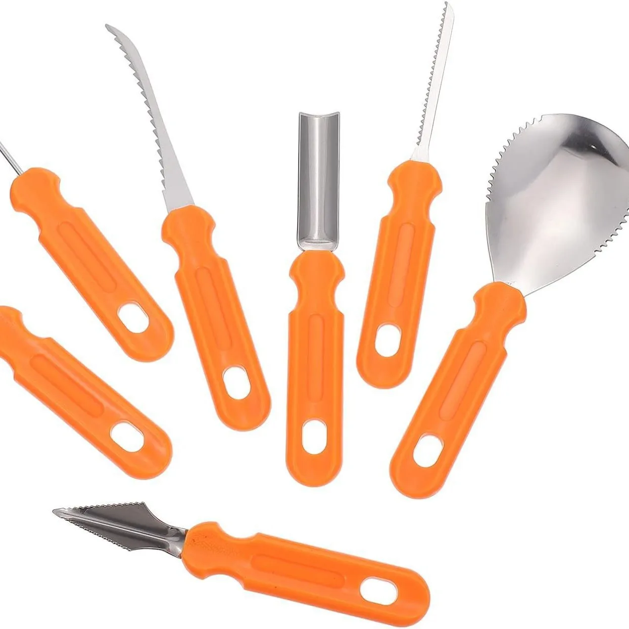 7Pcs Halloween Pumpkin Carving Set Tools Pumpkin Carving Knife Adults Pumpkin Cutting Supplies Engraving Kitchen Cutting Tools
7Pcs Halloween Pumpkin Carving Set Tools Pumpkin Carving Knife Adults Pumpkin Cutting Supplies Engraving Kitchen Cutting Tools
