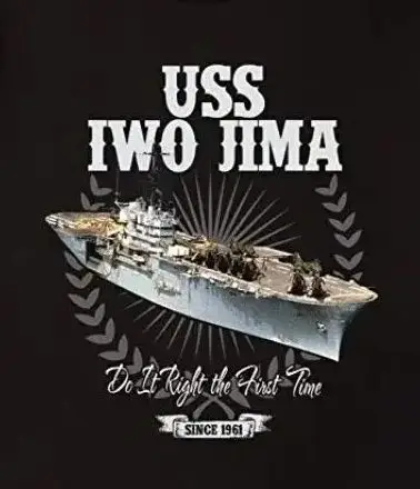 USS Iwo Jima LHD 7 Wasp-class Amphibious Assault Ship T-Shirt 100% Cotton O-Neck Short Sleeve Casual Mens T-shirt Size S-3XL
USS Iwo Jima LHD 7 Wasp-class Amphibious Assault Ship T-Shirt 100% Cotton O-Neck Short Sleeve Casual Mens T-shirt Size S-3XL