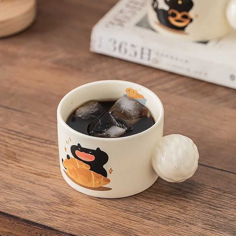 Cute Little Cat Design Ceramic Water Mug High Appearance Women Baking Coffee Cup Office Porcelain Drinkware Home Gift Set
Cute Little Cat Design Ceramic Water Mug High Appearance Women Baking Coffee Cup Office Porcelain Drinkware Home Gift Set