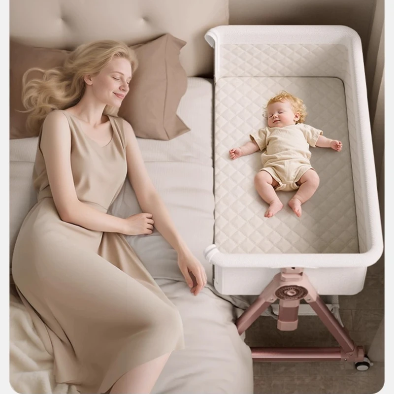Baby Crib, Portable Splicing, Cradle Bed Baby Bassinet, Bedside Bassinet for Baby, 3 in 1 Bassinet Bedside Sleeper with Wheels
Baby Crib, Portable Splicing, Cradle Bed Baby Bassinet, Bedside Bassinet for Baby, 3 in 1 Bassinet Bedside Sleeper with Wheels