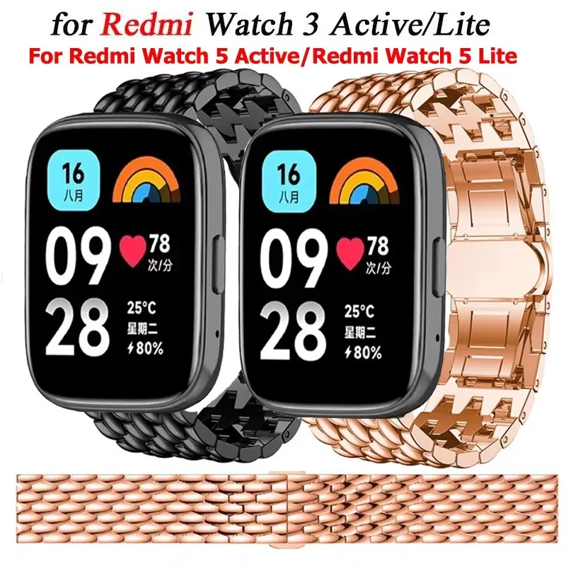 Watch strap 22mm Stainless Steel For Redmi Watch 3 Active/3 Lite Metal Bracelet Correa For Redmi Watch 5 Active/5Lite Wristban
Watch strap 22mm Stainless Steel For Redmi Watch 3 Active/3 Lite Metal Bracelet Correa For Redmi Watch 5 Active/5Lite Wristban