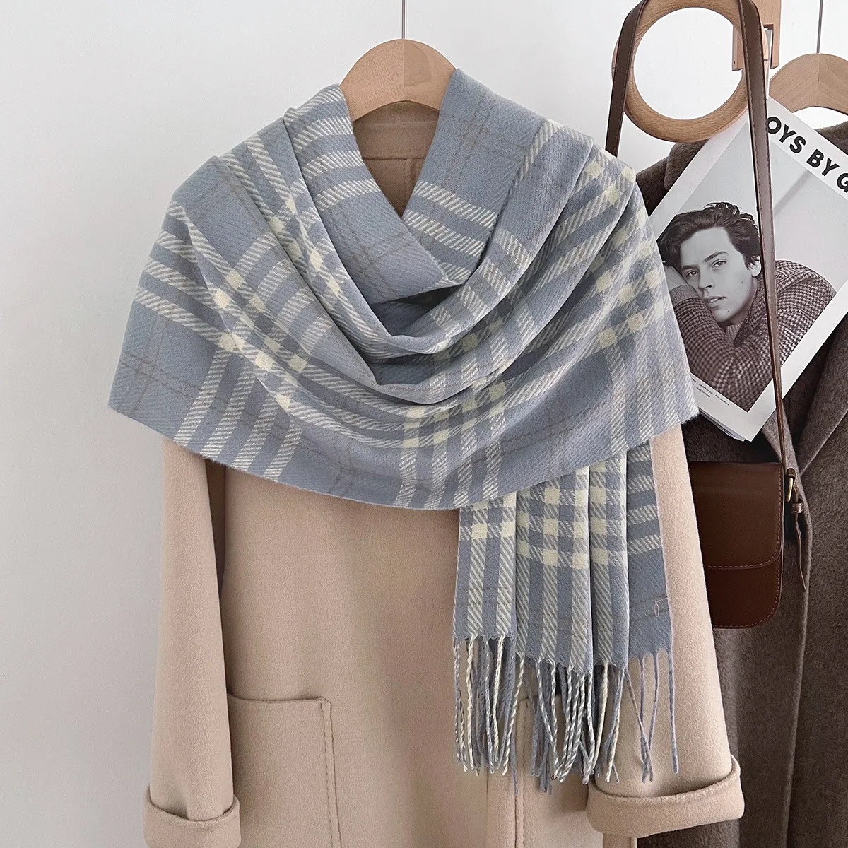 Новый клетчатый шарф для пар — мягкая шерсть и кашемир, теплый и стильный для мужчин и женщин
Новый клетчатый шарф для пар — мягкая шерсть и кашемир, теплый и стильный для мужчин и женщин