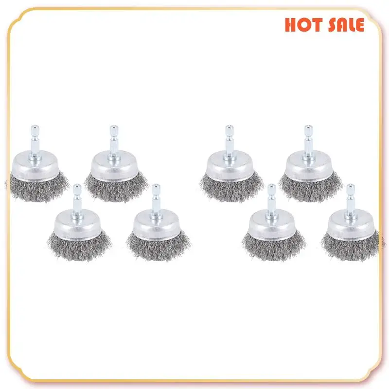ABFA 8 Pcs Wire Cup Brush Set, Wire Brush For Drill 1/4 Inch Arbor 0.010 Inch Coarse Carbon Steel-2 Inch Wire Drill Brush
ABFA 8 Pcs Wire Cup Brush Set, Wire Brush For Drill 1/4 Inch Arbor 0.010 Inch Coarse Carbon Steel-2 Inch Wire Drill Brush
