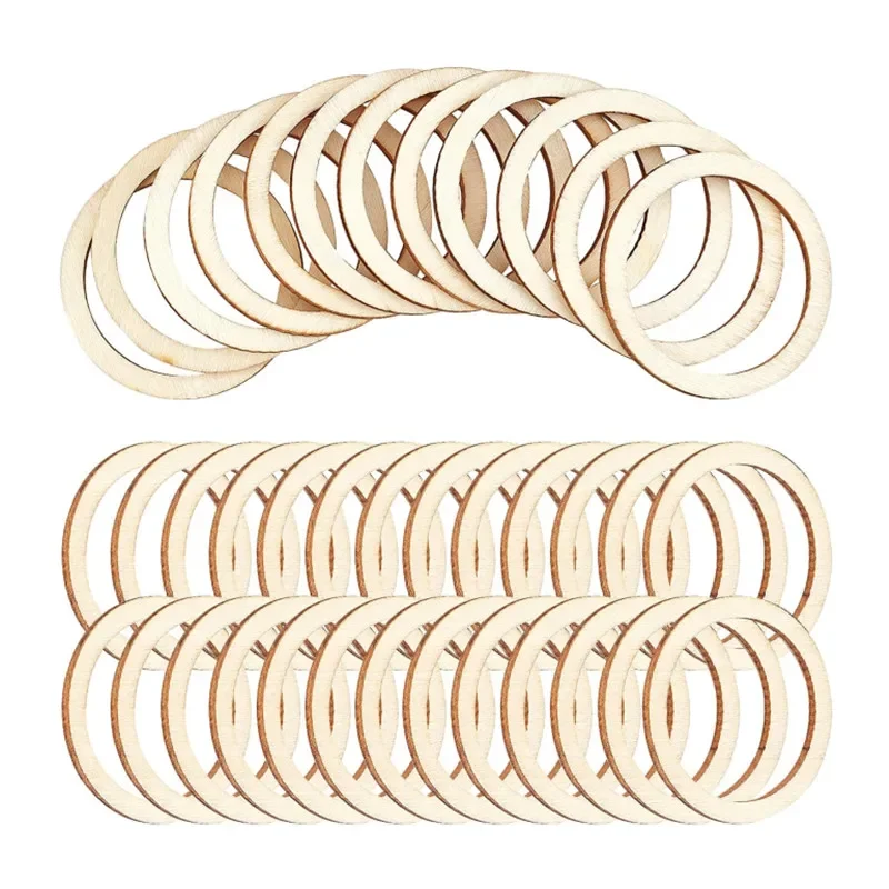 100pcs 7.5cm Wooden Rings for Crafts, Unfinished Flat Wood Ring Circle for DIY Craft Home Decor Jewelry, DIY Making
100pcs 7.5cm Wooden Rings for Crafts, Unfinished Flat Wood Ring Circle for DIY Craft Home Decor Jewelry, DIY Making