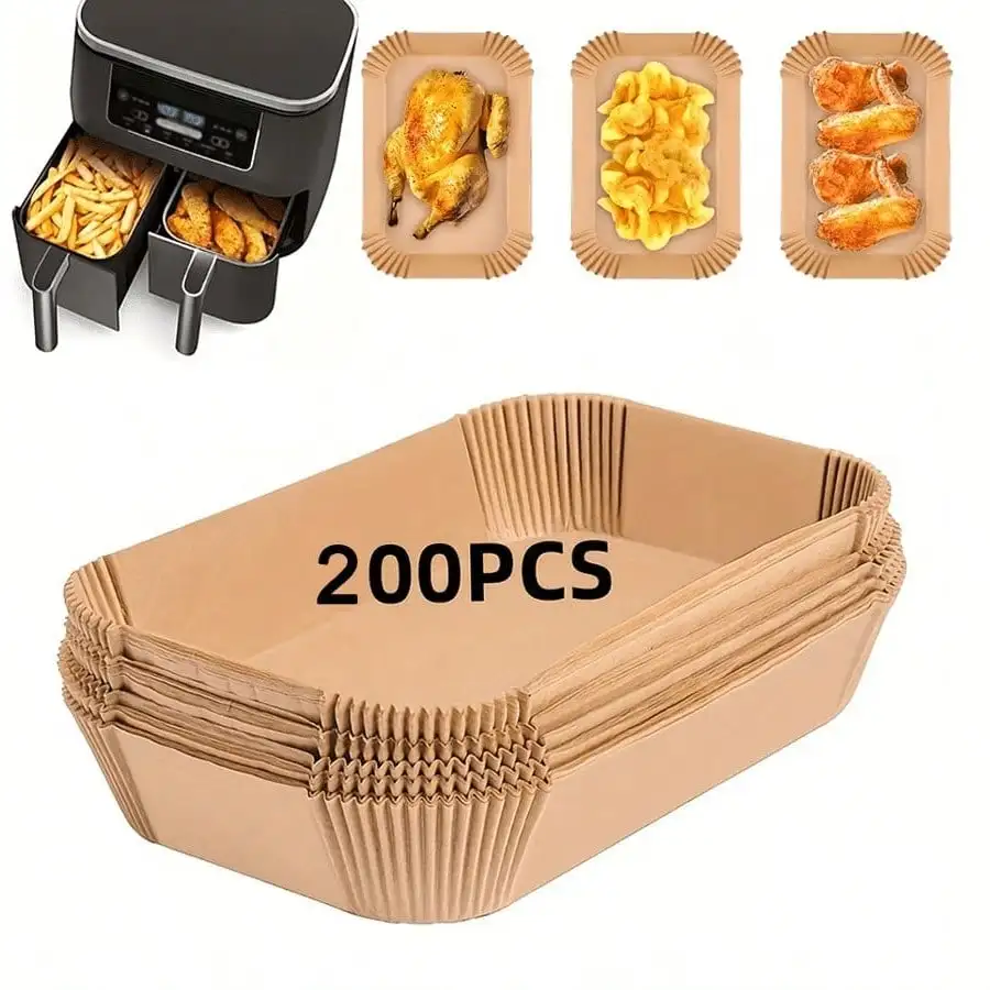 Disposable Non-Stick Parchment Paper Sheets, 100Pcs Square Air Fryer Liners 8-9 Inch, Oil Resistant For Airfryer Microwave Daily Cooking, Perfect Kitchen Supply Matching Your Kitchen Rug
Disposable Non-Stick Parchment Paper Sheets, 100Pcs Square Air Fryer Liners 8-9 Inch, Oil Resistant For Airfryer Microwave Daily Cooking, Perfect Kitchen Supply Matching Your Kitchen Rug
