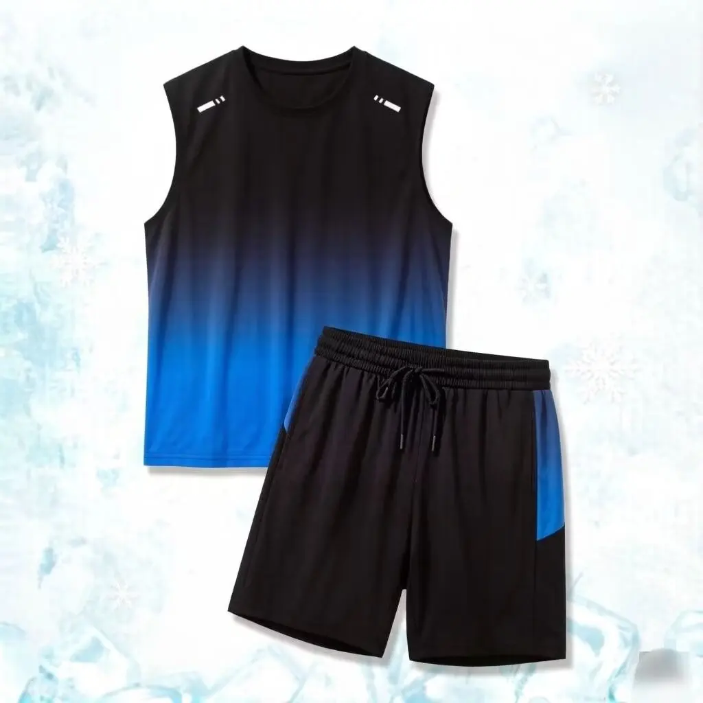Quick Dry Gradient Color Ice Silk Vest Unisex Lightweight Breathable Shoulder Set Large Size Sleeveless Sweat Vest for Summer
Quick Dry Gradient Color Ice Silk Vest Unisex Lightweight Breathable Shoulder Set Large Size Sleeveless Sweat Vest for Summer