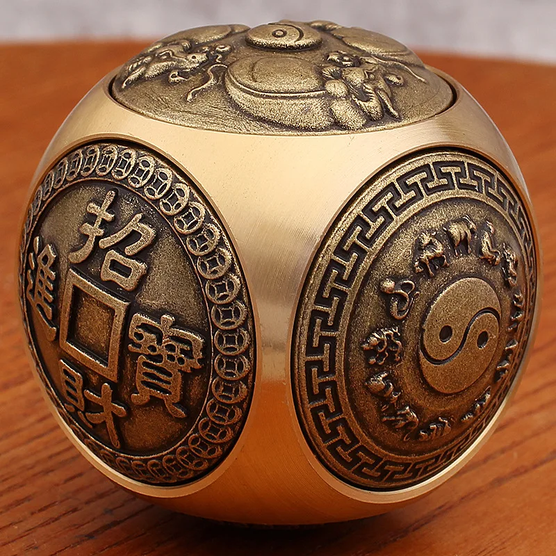 Латунные шестисторонние поворотные двенадцать знаков зодиака Lucky God Beast Cattle Turn Qiankun Good Luck Comes Ball Type Turn Decompression Hand Pi
Латунные шестисторонние поворотные двенадцать знаков зодиака Lucky God Beast Cattle Turn Qiankun Good Luck Comes Ball Type Turn Decompression Hand Pi