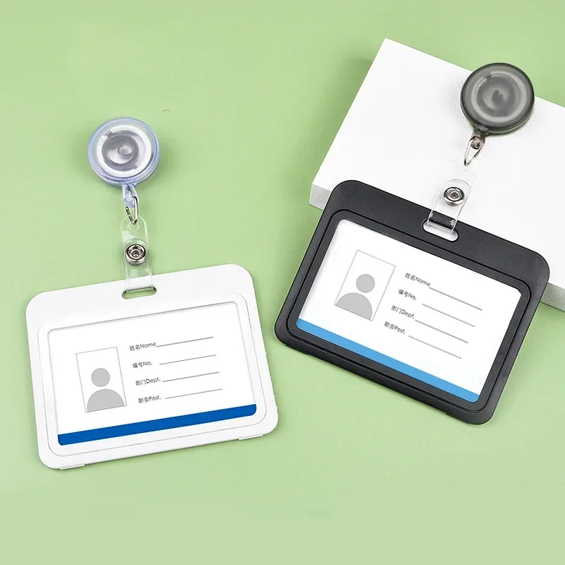 1Set Double-sided Transparent Name ID Card Holder Working Permit Case Clip Badge Holder Reel Exhibition Pass Work Card Cover
1Set Double-sided Transparent Name ID Card Holder Working Permit Case Clip Badge Holder Reel Exhibition Pass Work Card Cover