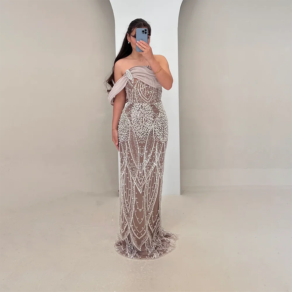 Elegant Strapless Beaded Evening Dress 2025 Prom Dress Open Back Straight Formal Cocktail Party Gown Women's Dress Customized
Elegant Strapless Beaded Evening Dress 2025 Prom Dress Open Back Straight Formal Cocktail Party Gown Women's Dress Customized