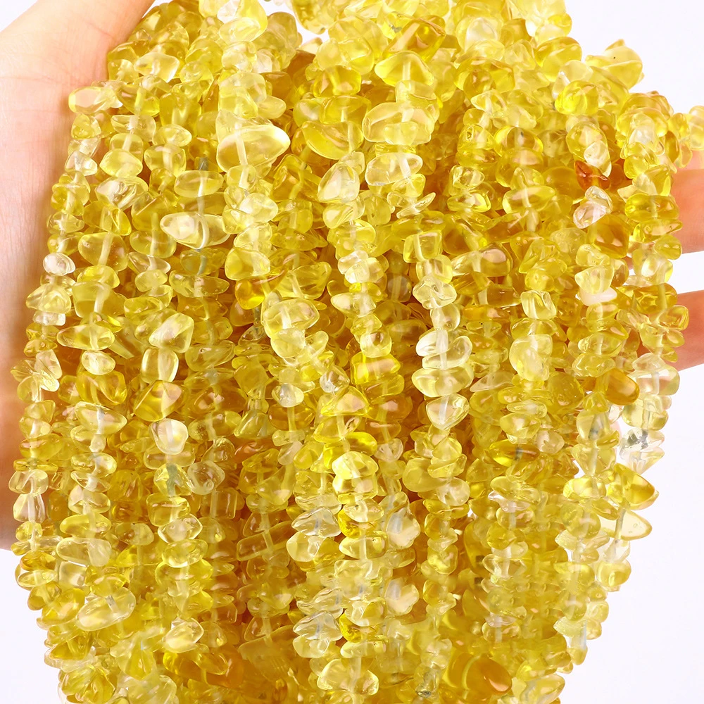 Natural Citrine Bead Yellow Crystal GemStone Freeform Chip Gravel Bead for Jewelry Making DIY Waist Chain Necklace Bracelet 40cm
Natural Citrine Bead Yellow Crystal GemStone Freeform Chip Gravel Bead for Jewelry Making DIY Waist Chain Necklace Bracelet 40cm