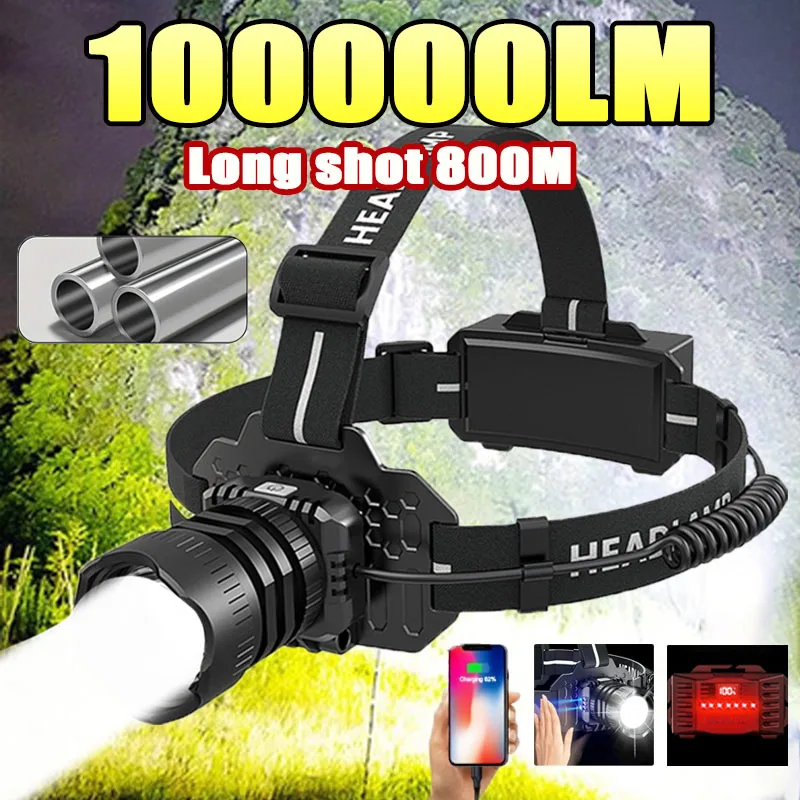 Portable Rechargeable Lamp Fishing Led Headlamp Type-C Charging Flashlight Camping Gear Cap Light Powerful Headlight Lighting
Portable Rechargeable Lamp Fishing Led Headlamp Type-C Charging Flashlight Camping Gear Cap Light Powerful Headlight Lighting