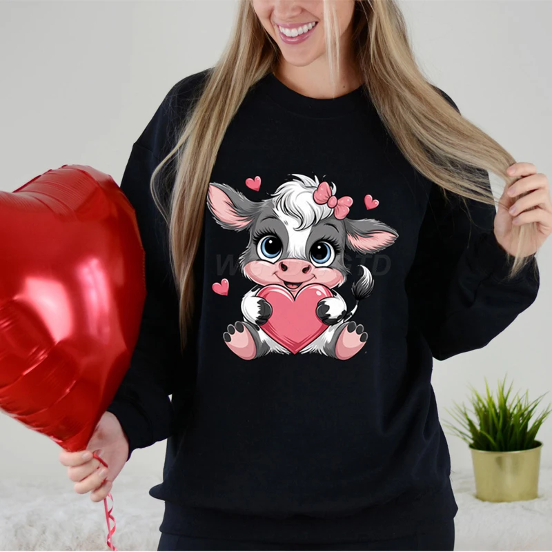 Baby Cow Valentine's Day Print Sweatshirts Fashion Hoodie Hip Hop Street Ladies Autumn Clothing Hoodie for Women Harajuku Shirts
Baby Cow Valentine's Day Print Sweatshirts Fashion Hoodie Hip Hop Street Ladies Autumn Clothing Hoodie for Women Harajuku Shirts