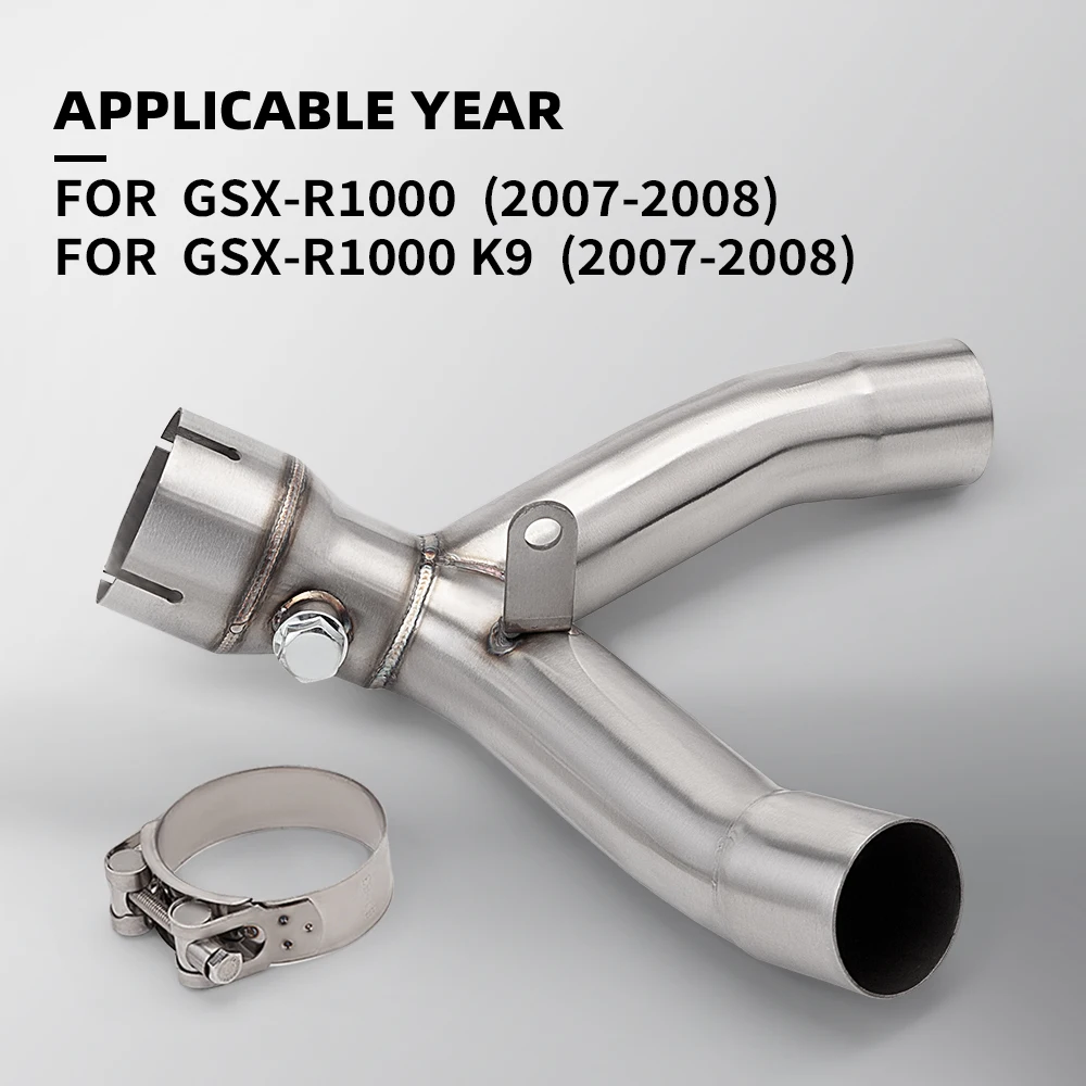 Motorcycle Slip-On Exhaust Escape Pipe for GSX-R1000 K9 2007-2011 Middle Link Pipe Performance Upgrade
Motorcycle Slip-On Exhaust Escape Pipe for GSX-R1000 K9 2007-2011 Middle Link Pipe Performance Upgrade