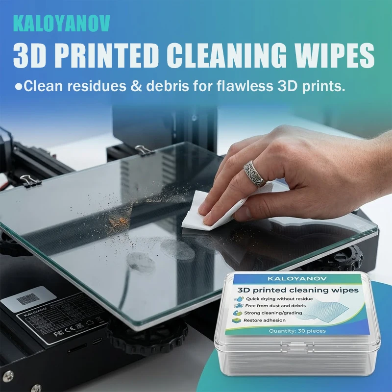 Effective 3D Printer Bed Cleaning Wipes Residue-Free Formula for Removing Dust and Debris from All Build Plates - KALOYANOV
Effective 3D Printer Bed Cleaning Wipes Residue-Free Formula for Removing Dust and Debris from All Build Plates - KALOYANOV