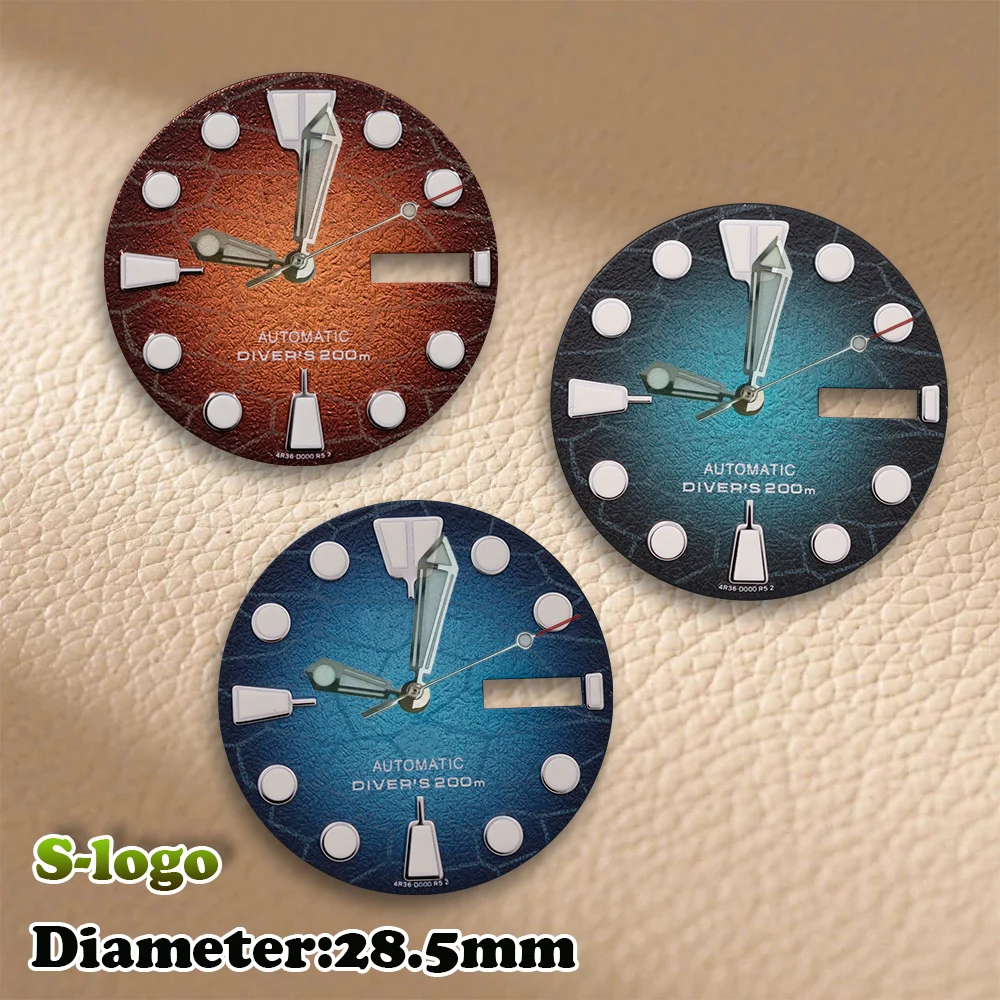 New 28.5mm S Logo NH36 Dial Diver's Dial Suitable For 4R36 Movement Green Luminous High Quality Watch Modification Accessories
New 28.5mm S Logo NH36 Dial Diver's Dial Suitable For 4R36 Movement Green Luminous High Quality Watch Modification Accessories