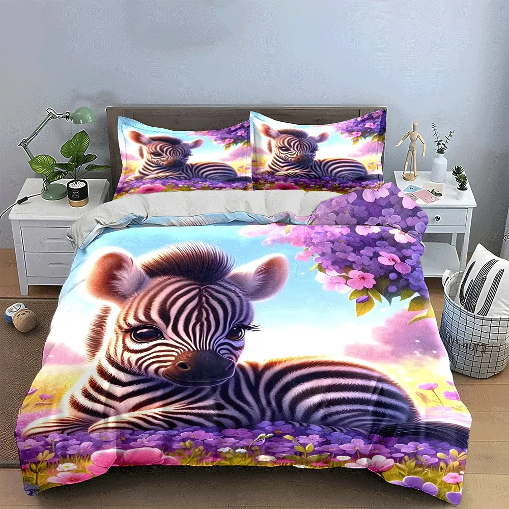 Zebra-Themed Trio for Nursery Decor Exquisite three-piece bedding set gift for kids and adults
Zebra-Themed Trio for Nursery Decor Exquisite three-piece bedding set gift for kids and adults