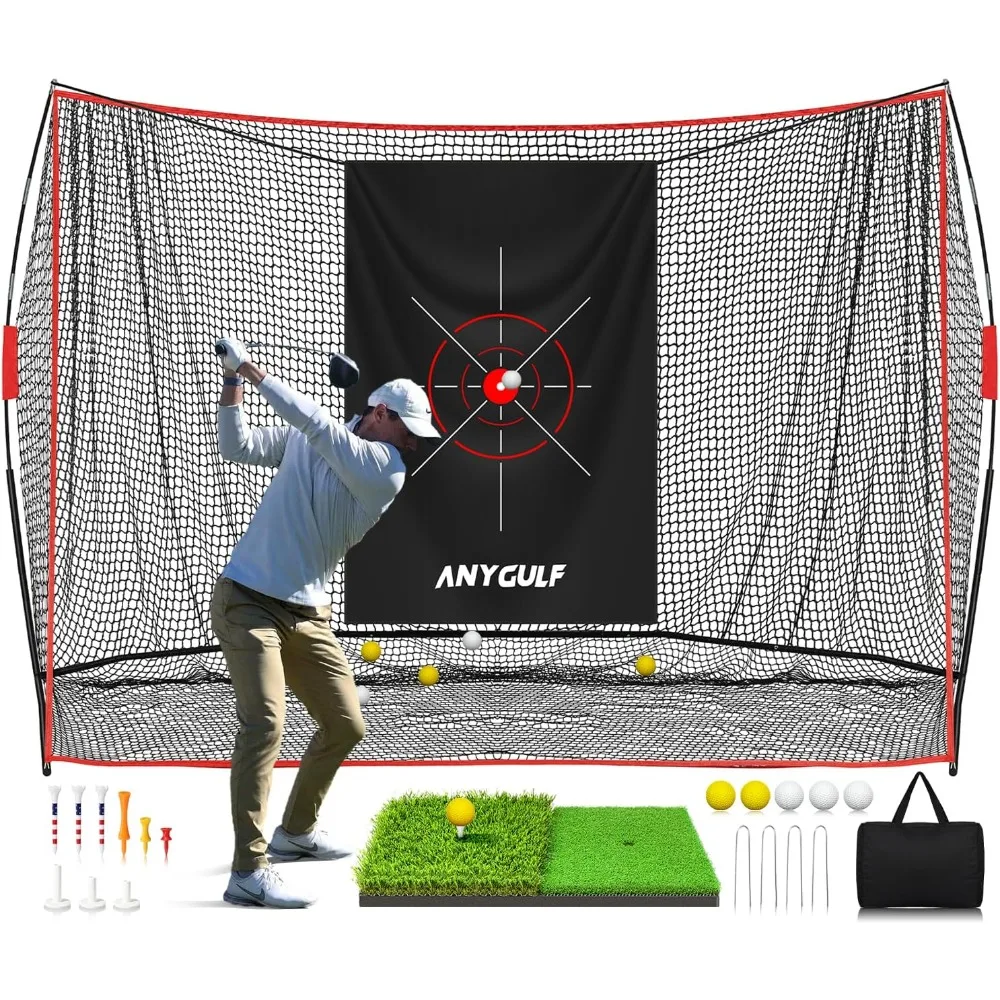 Duty 10x7ft Golf Hitting Net Indoor Outdoor Practice Net with Mat
Duty 10x7ft Golf Hitting Net Indoor Outdoor Practice Net with Mat
