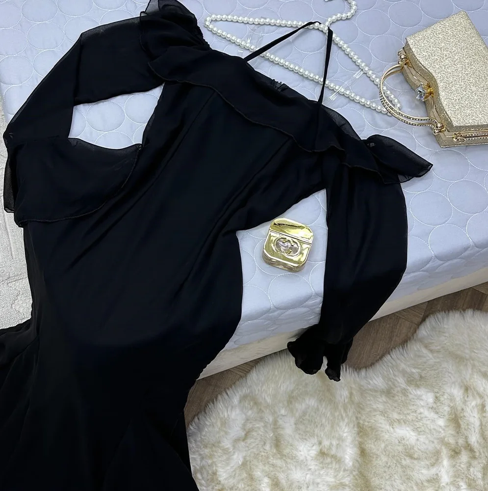 Mermaid Boat Neck Off the Shoulder Satin Long Sleeves Formal and Fashion Evening Dresses Pleats Zipper Back Saudi Arabia 2024
Mermaid Boat Neck Off the Shoulder Satin Long Sleeves Formal and Fashion Evening Dresses Pleats Zipper Back Saudi Arabia 2024