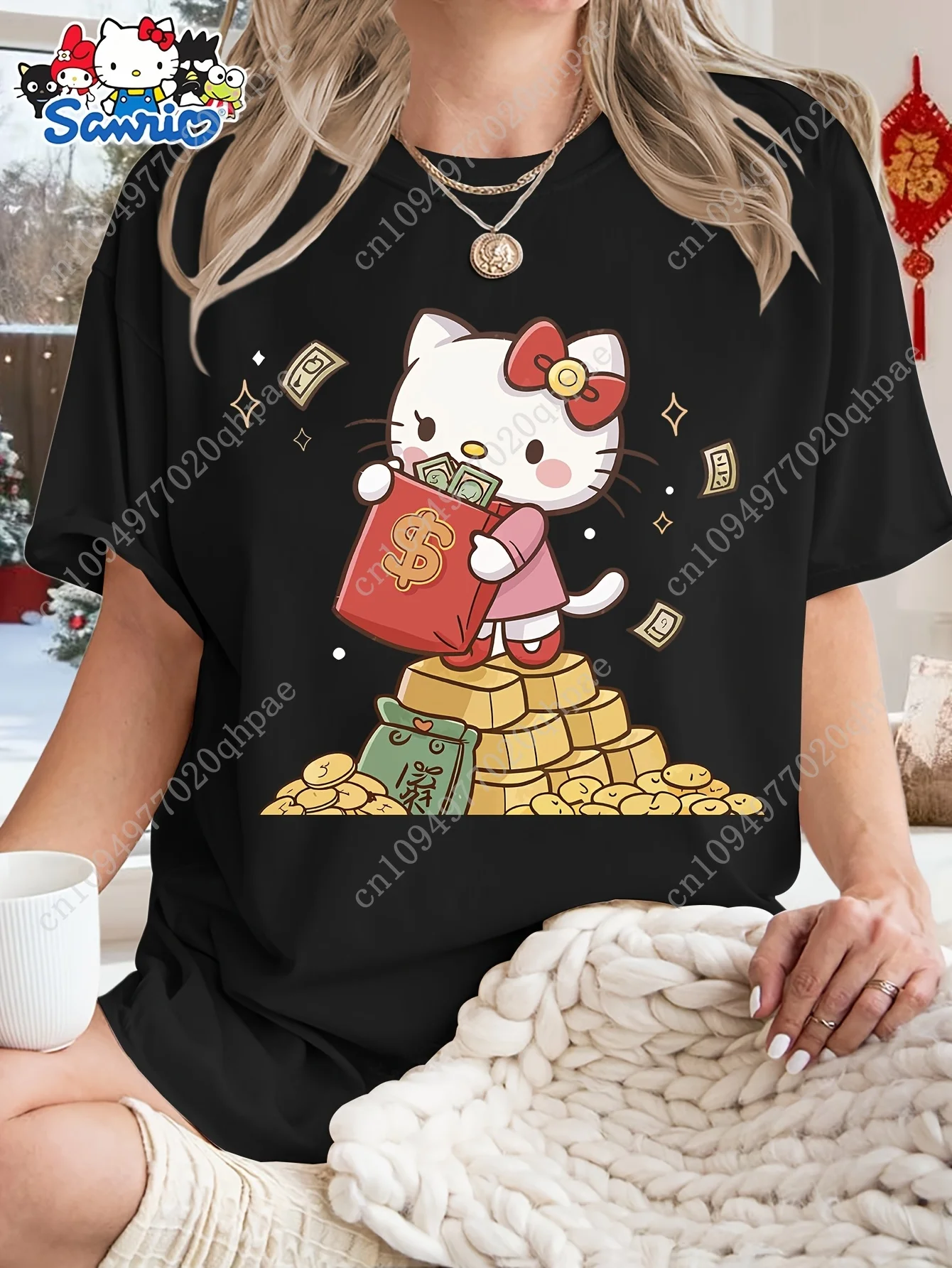 Sanrio Hello Kitty Women'S T-Shirt | Comfortable Soft Fashionable Elegant Party Retro Casual Versatile Crew Neck Cosplay T-Shirt
Sanrio Hello Kitty Women'S T-Shirt | Comfortable Soft Fashionable Elegant Party Retro Casual Versatile Crew Neck Cosplay T-Shirt